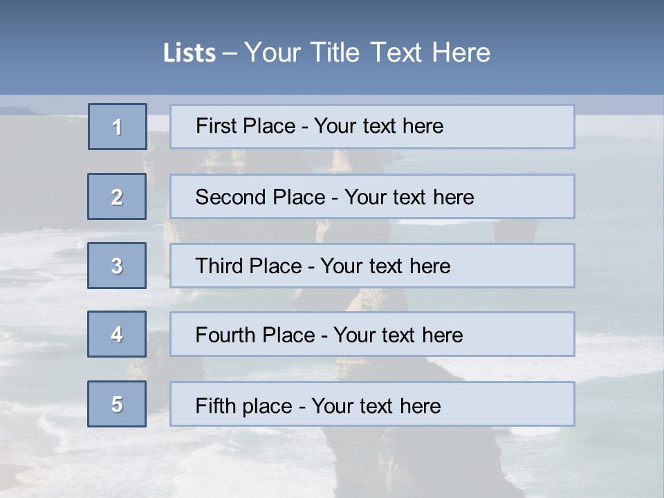 The Apostles, Victoria Australia PowerPoint Template