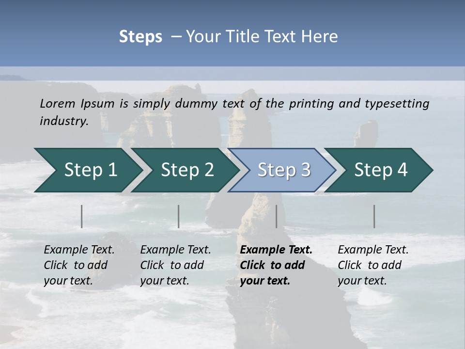 The Apostles, Victoria Australia PowerPoint Template