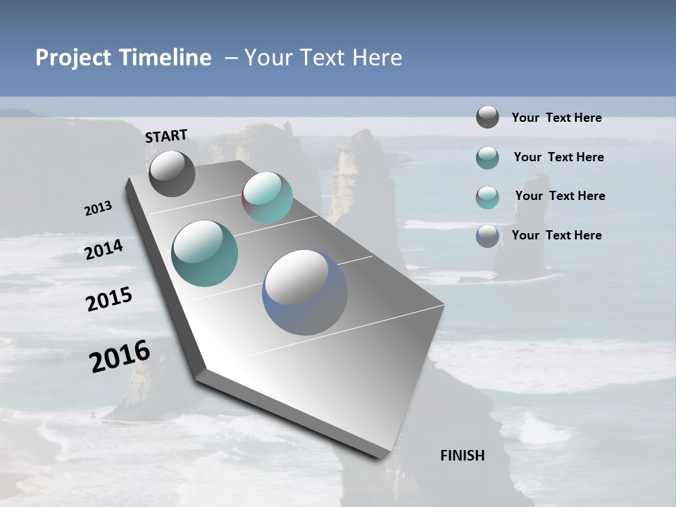 The Apostles, Victoria Australia PowerPoint Template