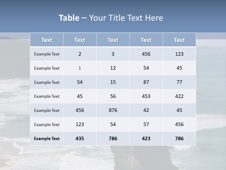 The Apostles, Victoria Australia PowerPoint Template