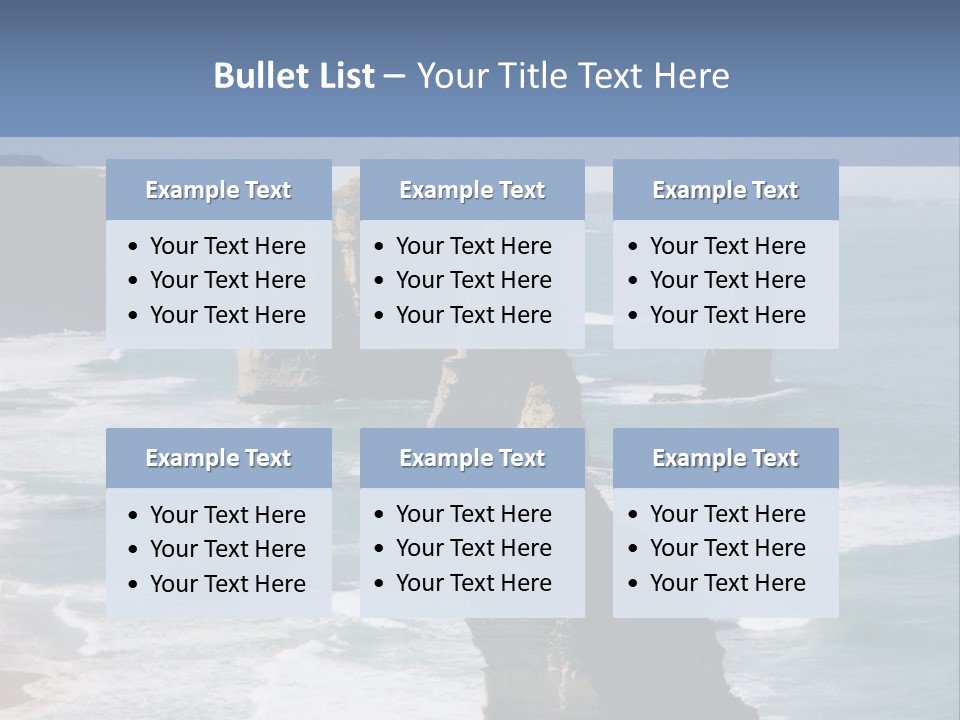 The Apostles, Victoria Australia PowerPoint Template