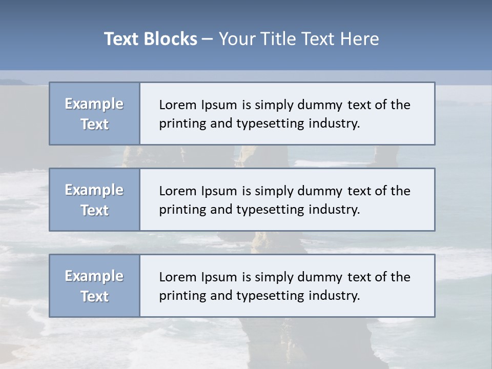 The Apostles, Victoria Australia PowerPoint Template
