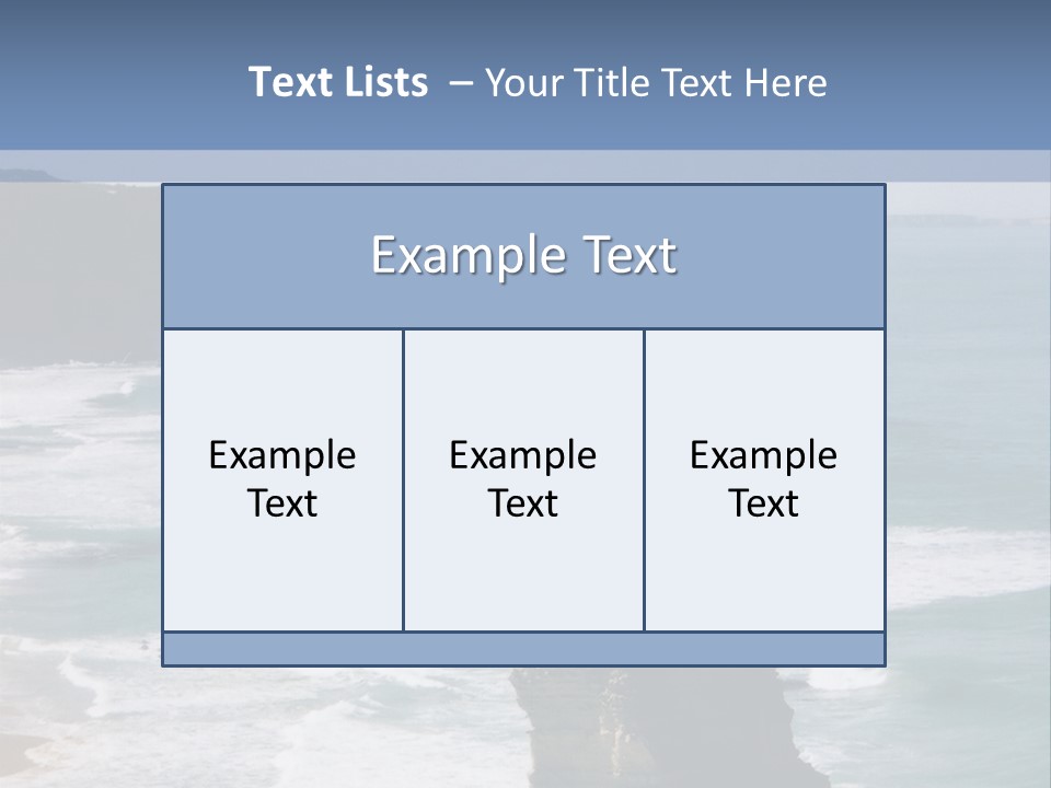 The Apostles, Victoria Australia PowerPoint Template