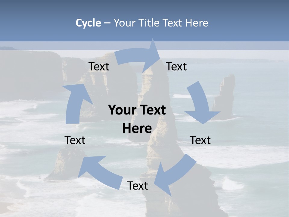 The Apostles, Victoria Australia PowerPoint Template