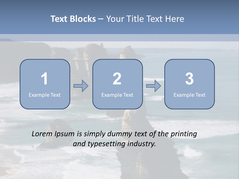 The Apostles, Victoria Australia PowerPoint Template