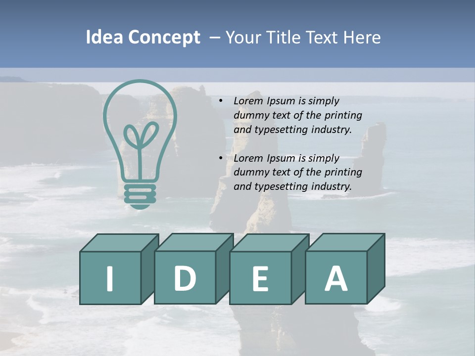 The Apostles, Victoria Australia PowerPoint Template