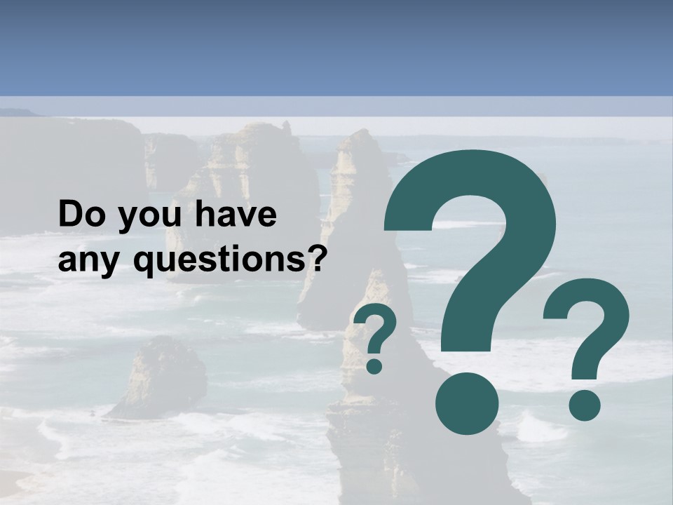 The Apostles, Victoria Australia PowerPoint Template