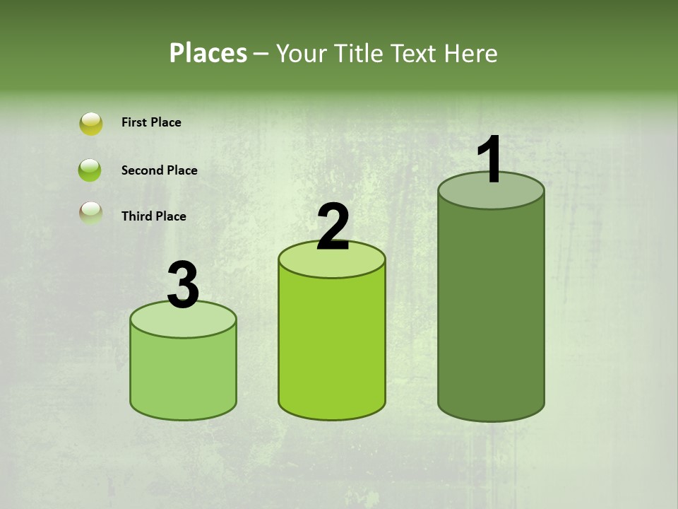 A Green Background With A Grungy Texture PowerPoint Template