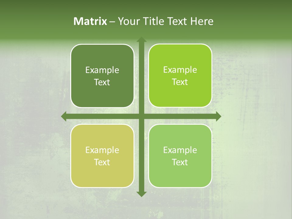 A Green Background With A Grungy Texture PowerPoint Template
