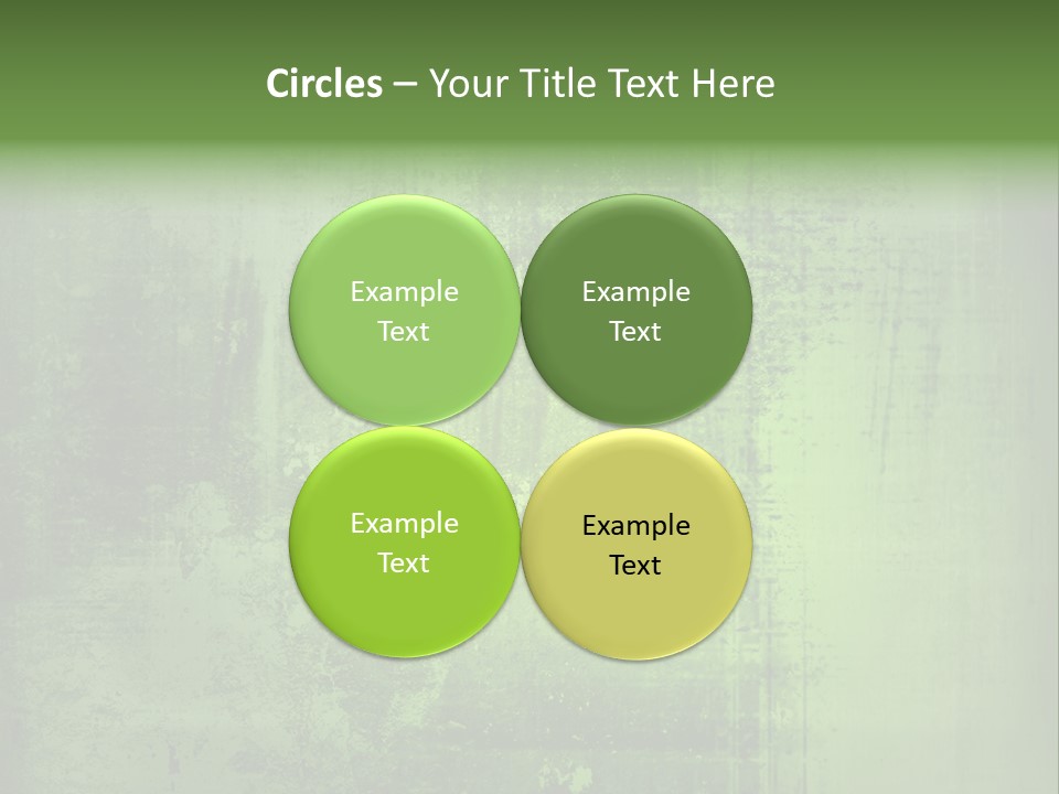 A Green Background With A Grungy Texture PowerPoint Template