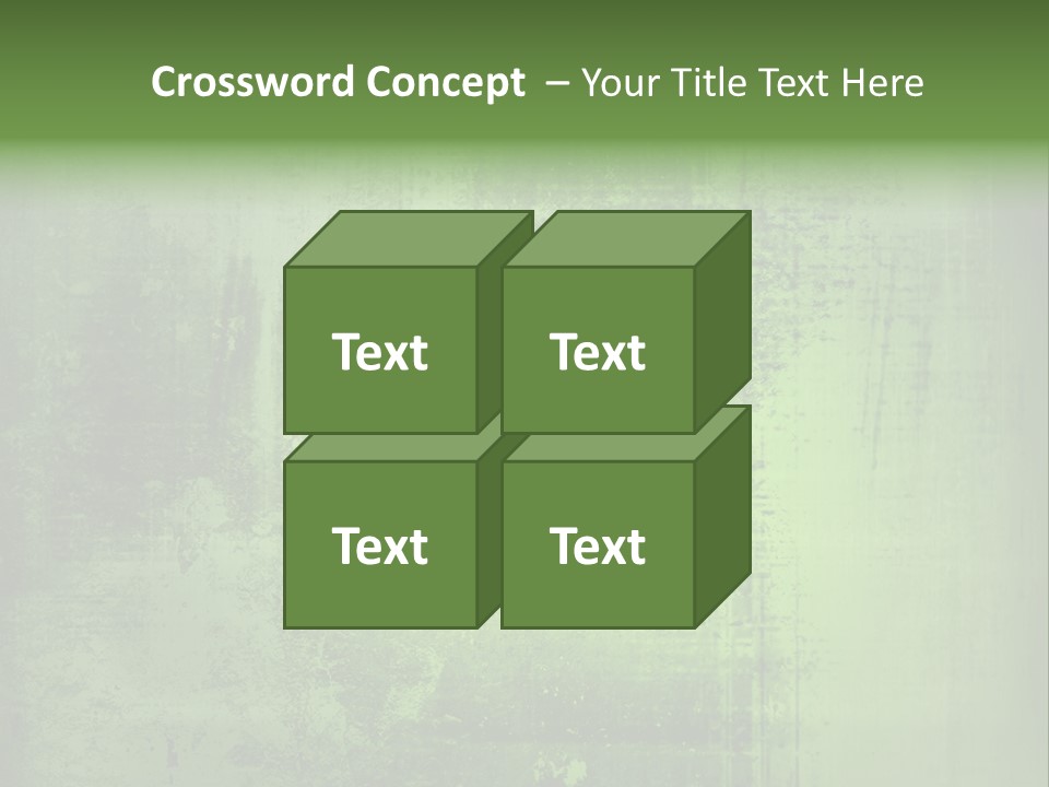 A Green Background With A Grungy Texture PowerPoint Template