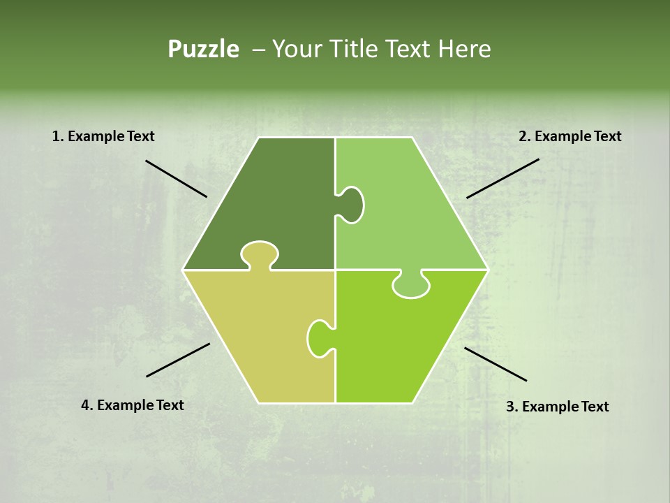 A Green Background With A Grungy Texture PowerPoint Template