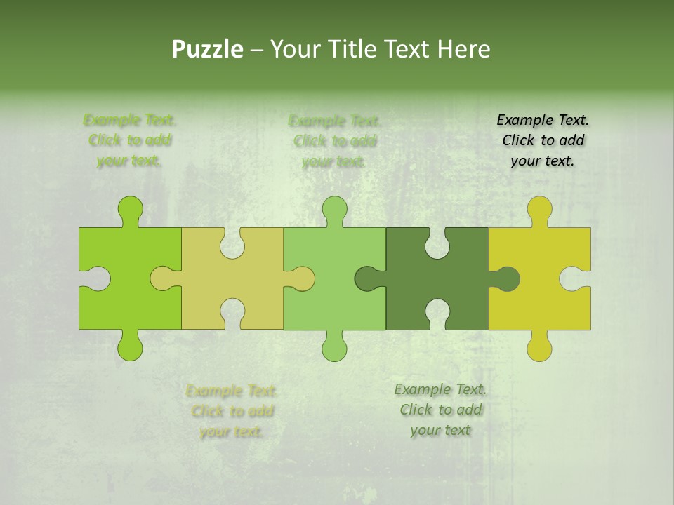 A Green Background With A Grungy Texture PowerPoint Template