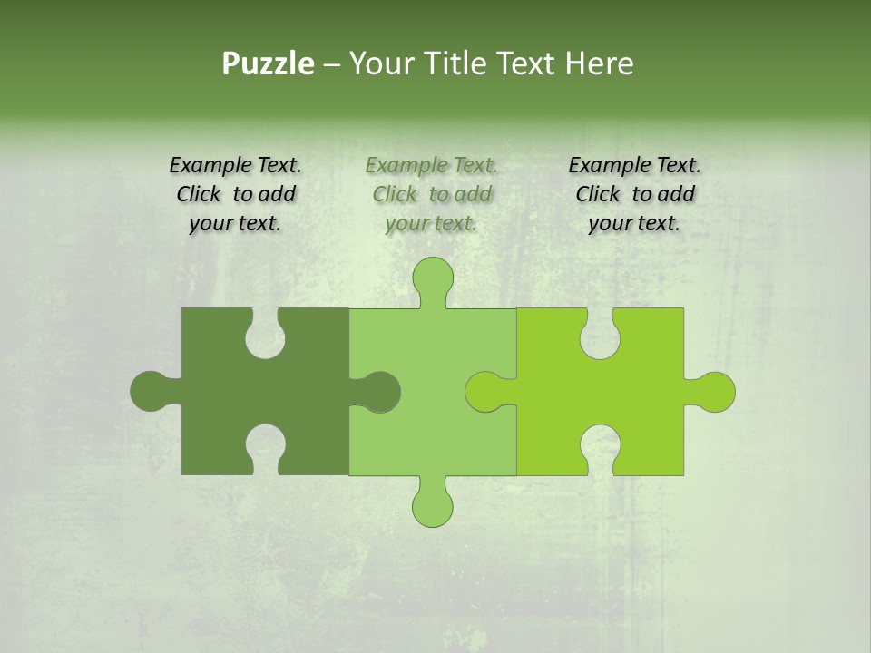 A Green Background With A Grungy Texture PowerPoint Template