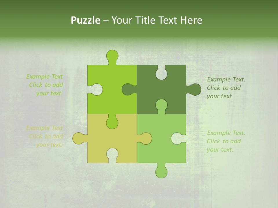 A Green Background With A Grungy Texture PowerPoint Template