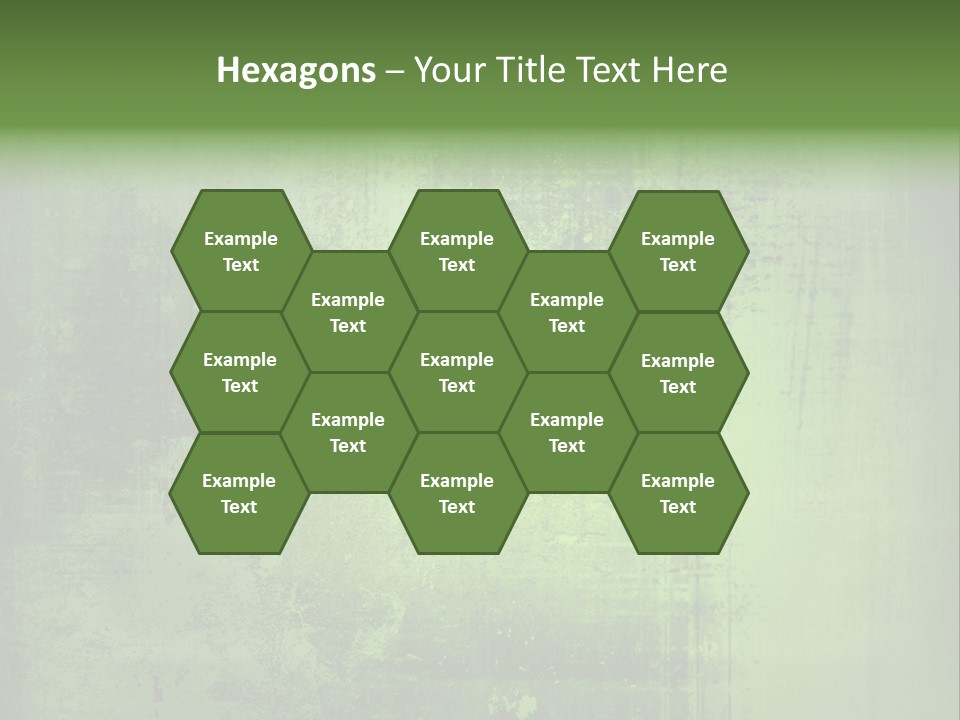 A Green Background With A Grungy Texture PowerPoint Template