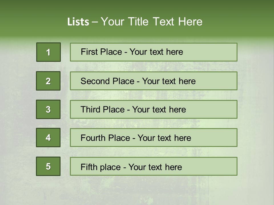 A Green Background With A Grungy Texture PowerPoint Template