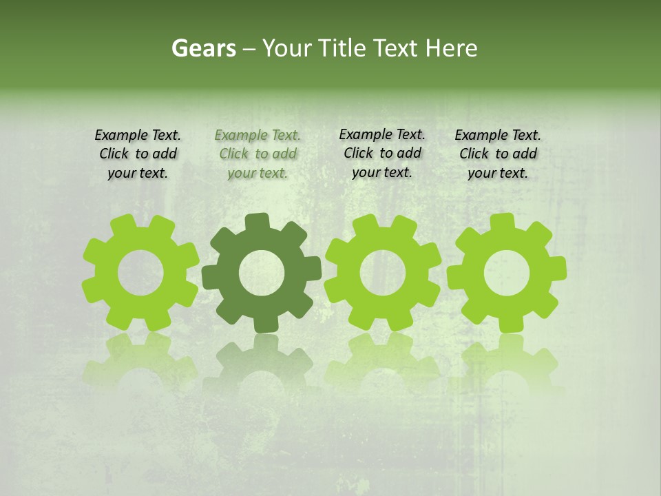 A Green Background With A Grungy Texture PowerPoint Template
