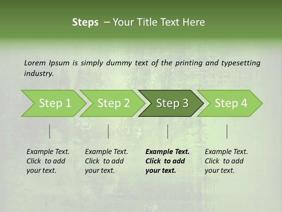 A Green Background With A Grungy Texture PowerPoint Template