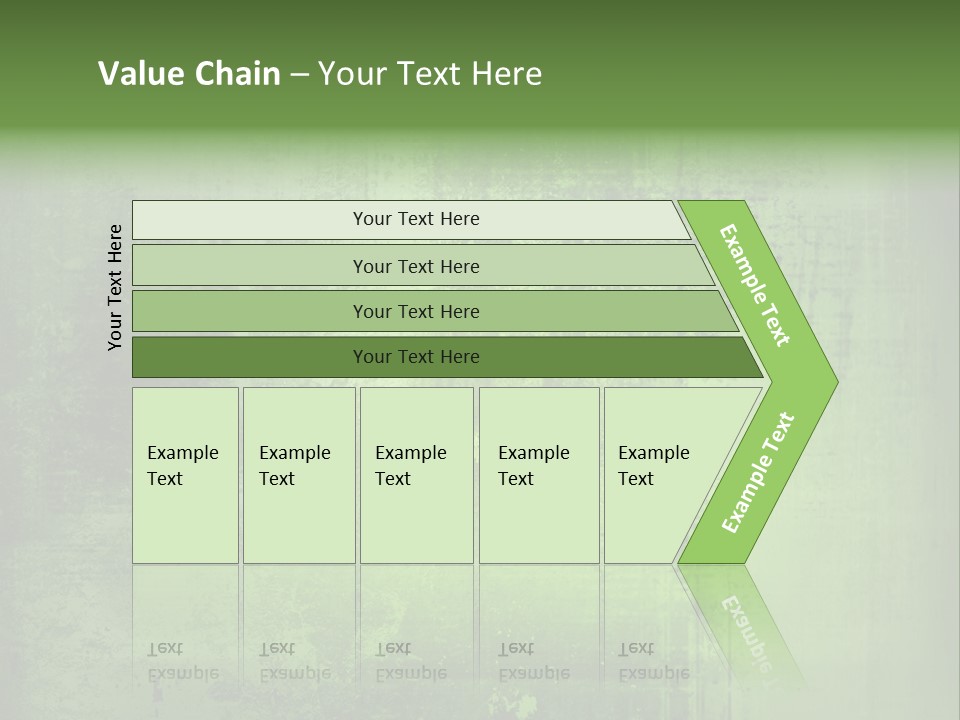 A Green Background With A Grungy Texture PowerPoint Template