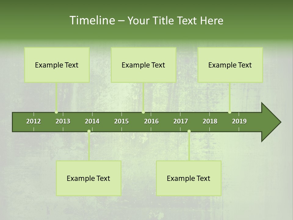 A Green Background With A Grungy Texture PowerPoint Template