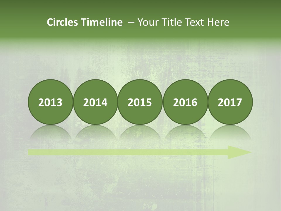 A Green Background With A Grungy Texture PowerPoint Template