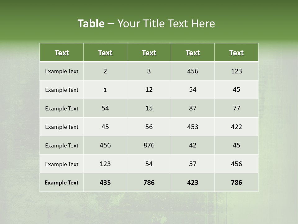 A Green Background With A Grungy Texture PowerPoint Template