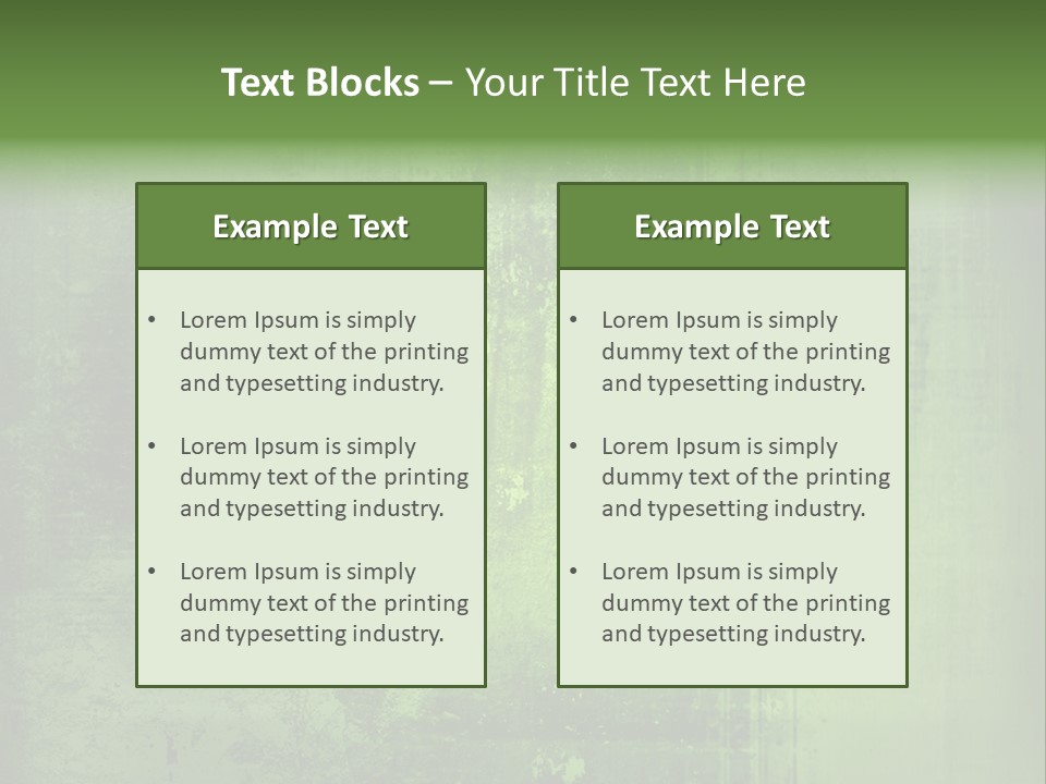 A Green Background With A Grungy Texture PowerPoint Template