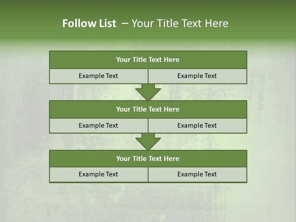 A Green Background With A Grungy Texture PowerPoint Template