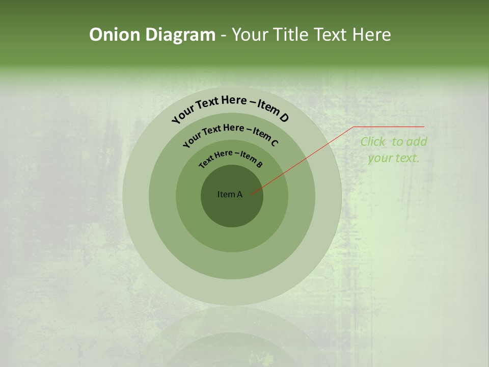 A Green Background With A Grungy Texture PowerPoint Template