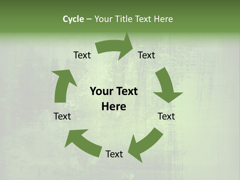 A Green Background With A Grungy Texture PowerPoint Template