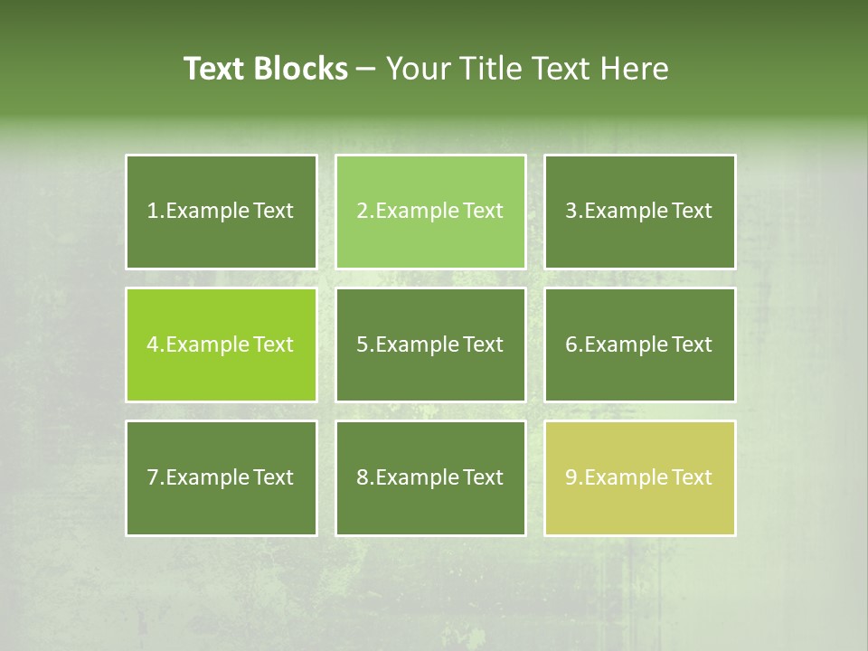A Green Background With A Grungy Texture PowerPoint Template