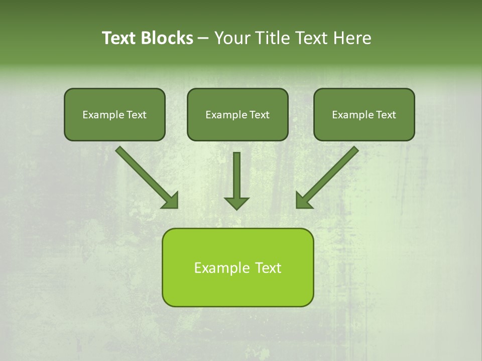 A Green Background With A Grungy Texture PowerPoint Template