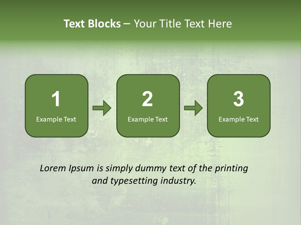 A Green Background With A Grungy Texture PowerPoint Template