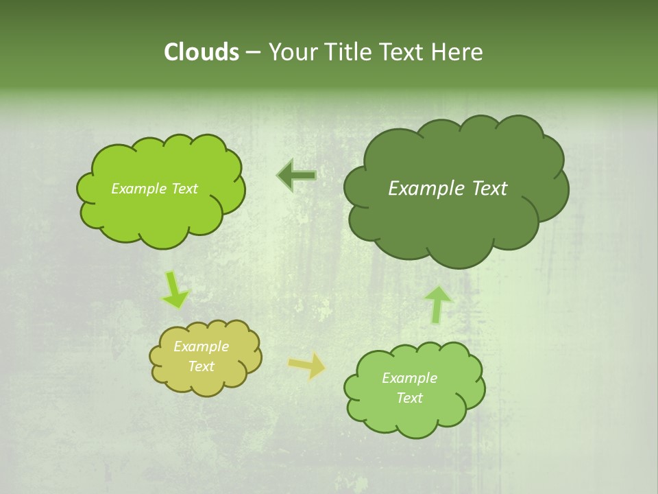 A Green Background With A Grungy Texture PowerPoint Template