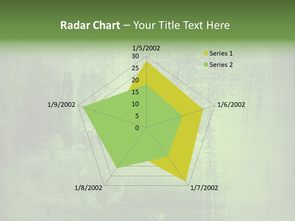 A Green Background With A Grungy Texture PowerPoint Template