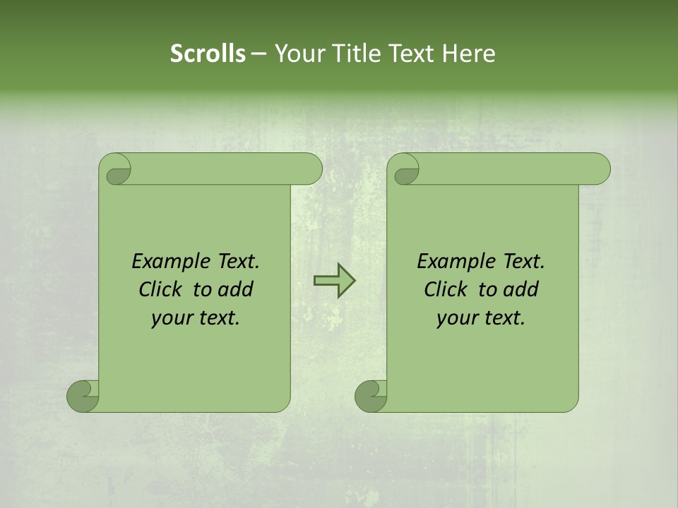 A Green Background With A Grungy Texture PowerPoint Template