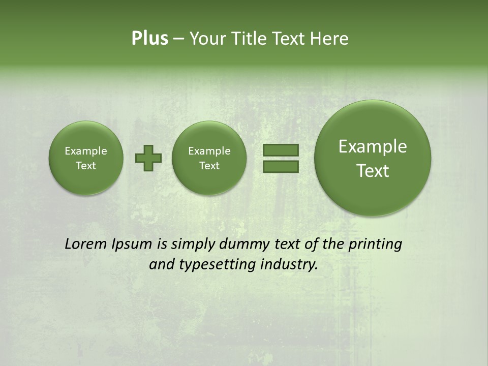 A Green Background With A Grungy Texture PowerPoint Template