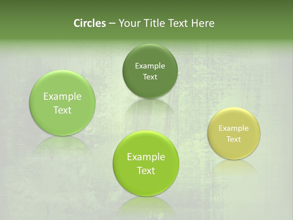 A Green Background With A Grungy Texture PowerPoint Template