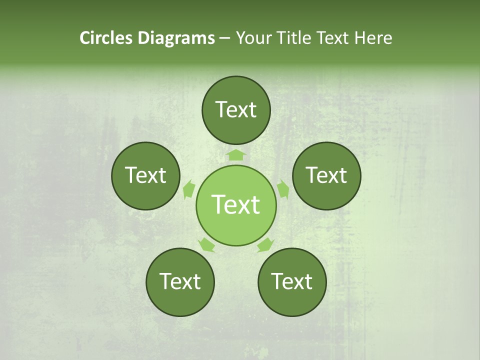 A Green Background With A Grungy Texture PowerPoint Template