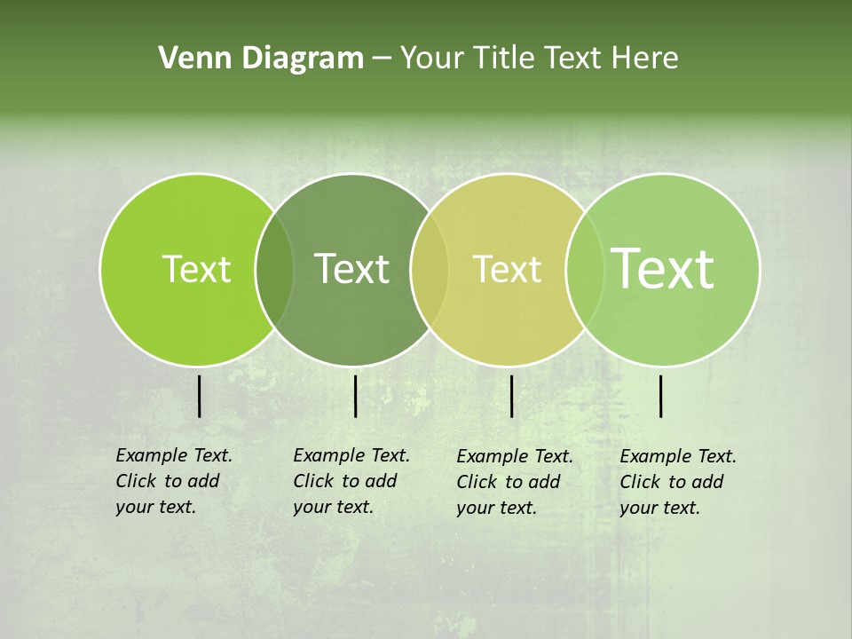 A Green Background With A Grungy Texture PowerPoint Template