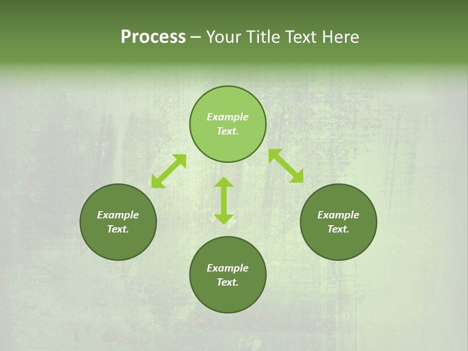 A Green Background With A Grungy Texture PowerPoint Template