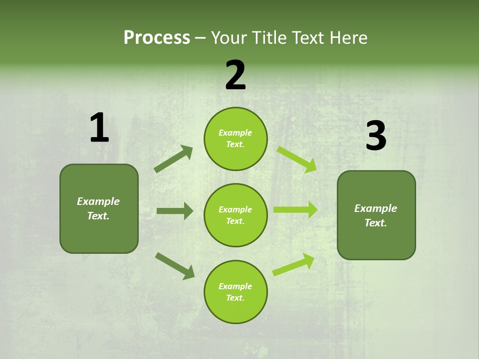 A Green Background With A Grungy Texture PowerPoint Template