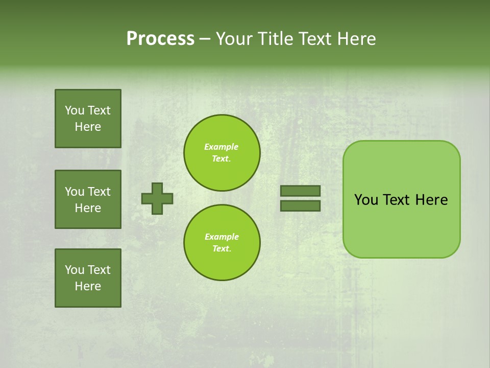 A Green Background With A Grungy Texture PowerPoint Template