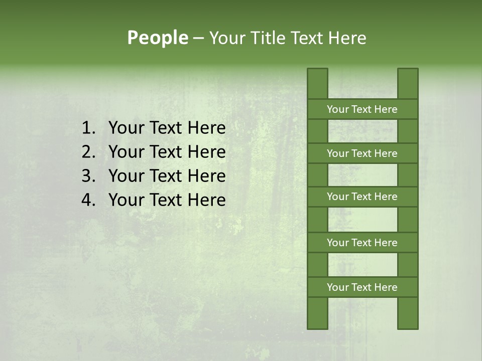 A Green Background With A Grungy Texture PowerPoint Template