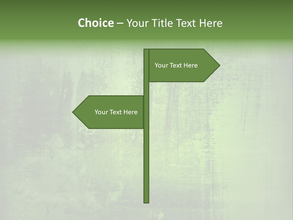 A Green Background With A Grungy Texture PowerPoint Template