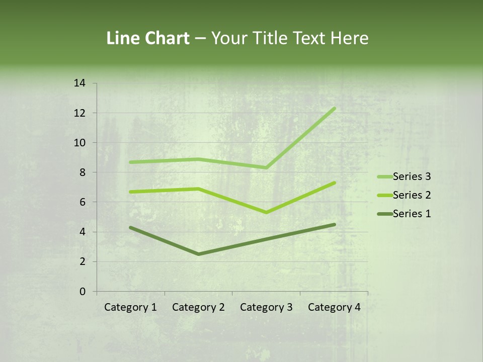 A Green Background With A Grungy Texture PowerPoint Template