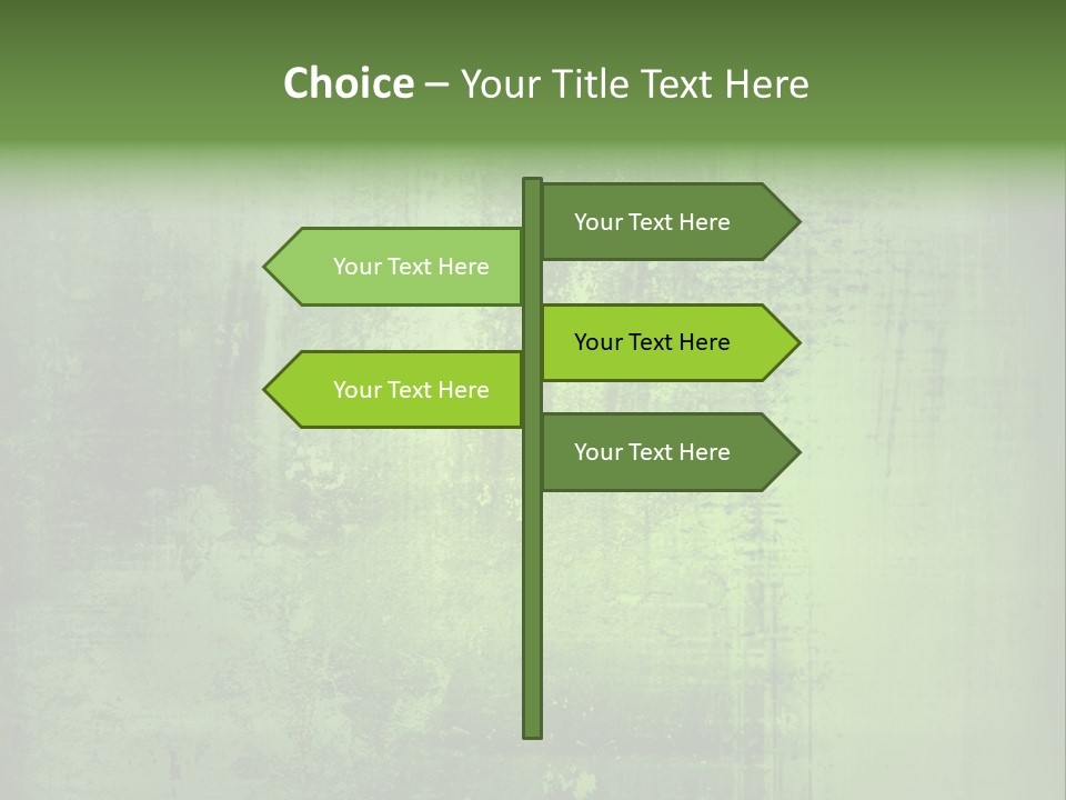 A Green Background With A Grungy Texture PowerPoint Template