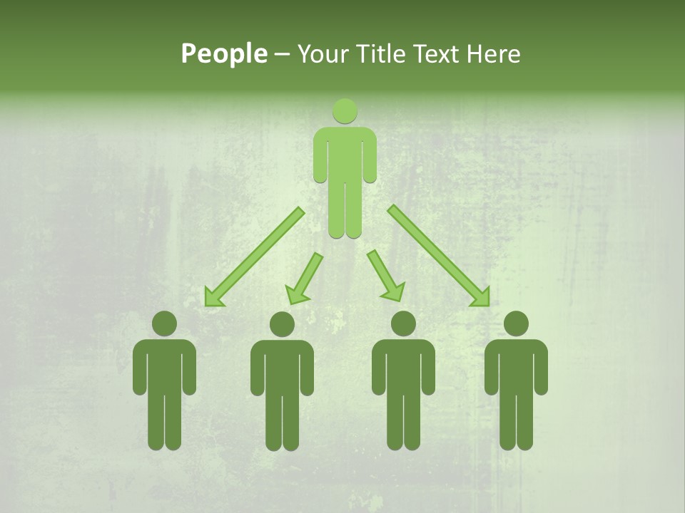 A Green Background With A Grungy Texture PowerPoint Template