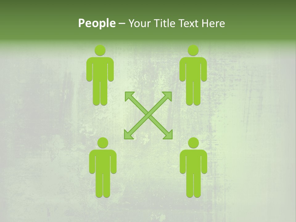 A Green Background With A Grungy Texture PowerPoint Template